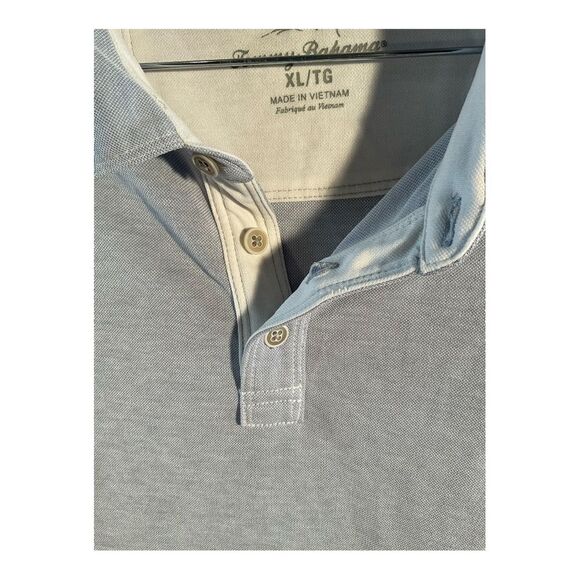 Tommy Bahama Men’s Gray Polo Shirt Short Sleeve Size XL - Picture 5 of 16